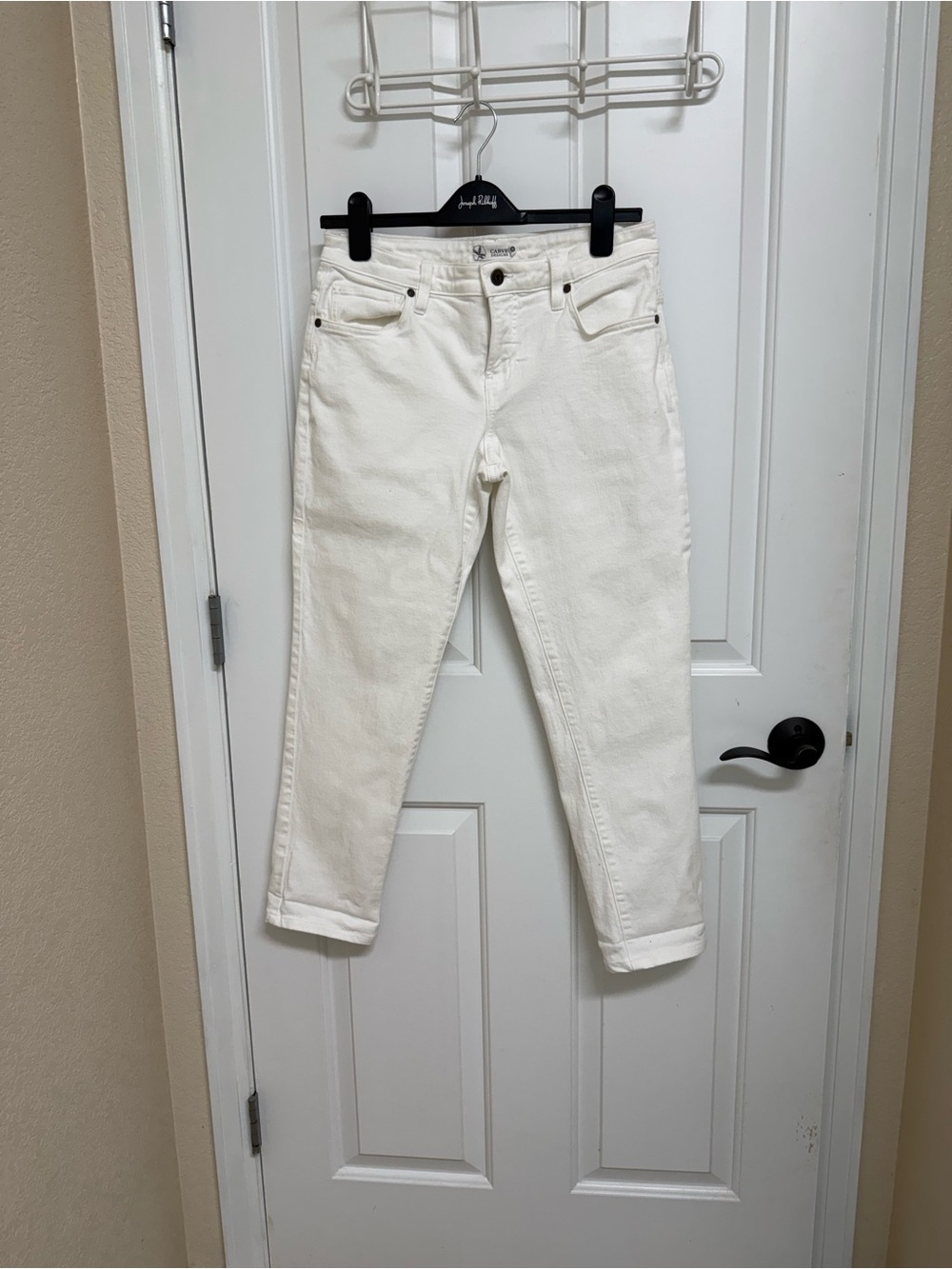 Women’s White Denim Jeans - Classic Straight Fit